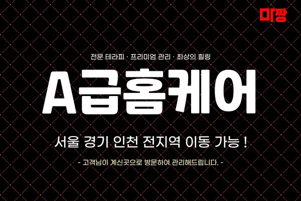 (경기/성남) 마사지 건마 A급홈케어 